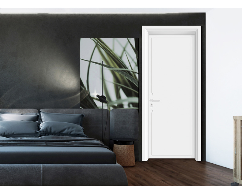 步阳木门 简约现代室内门卧室门by-pb26 实木复合门烤漆房间木门